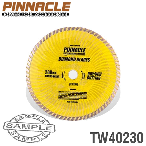 Image of a DIAMOND BLADE TURBO WAVE 230MM X 22.22 PINNACLE