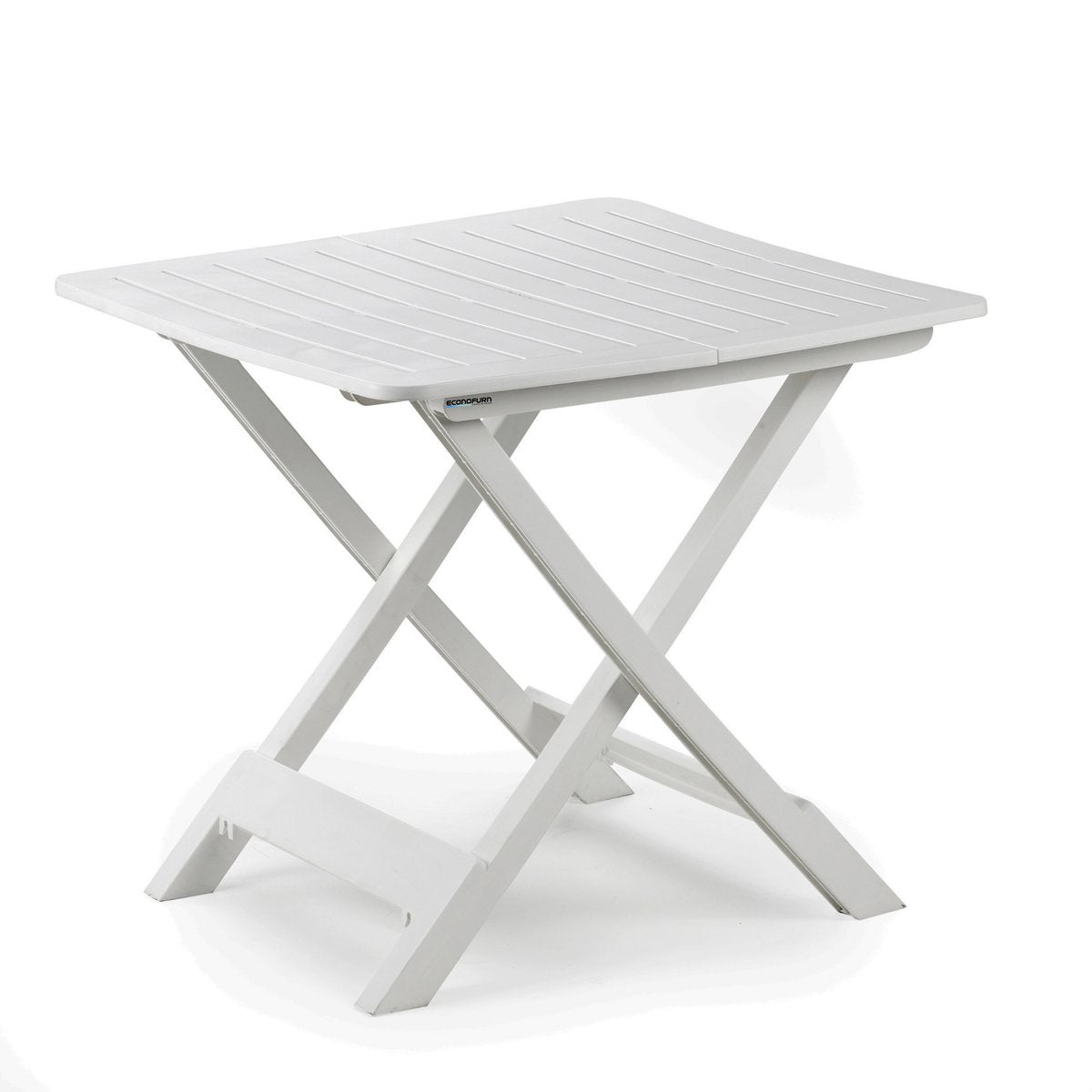Image of a ECONOFURN Tevere Folding Patio Table White 1