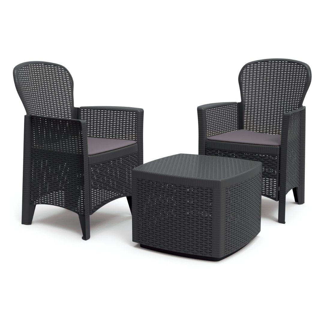 Image of a ECONOFURN Bica Tree 3 Piece Patio / Balcony Set 1