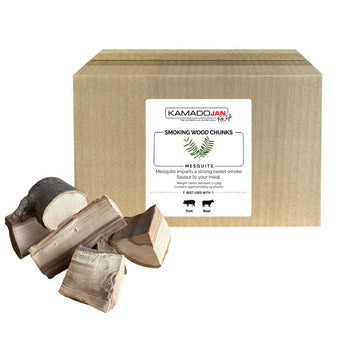 Image of a KAMADO JAN Smoking Wood Chunks Mesquite 1