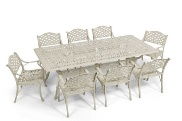 Anray 8 Seater Lattice with 240cm x 110cm Patio Table Set RECTANGLE