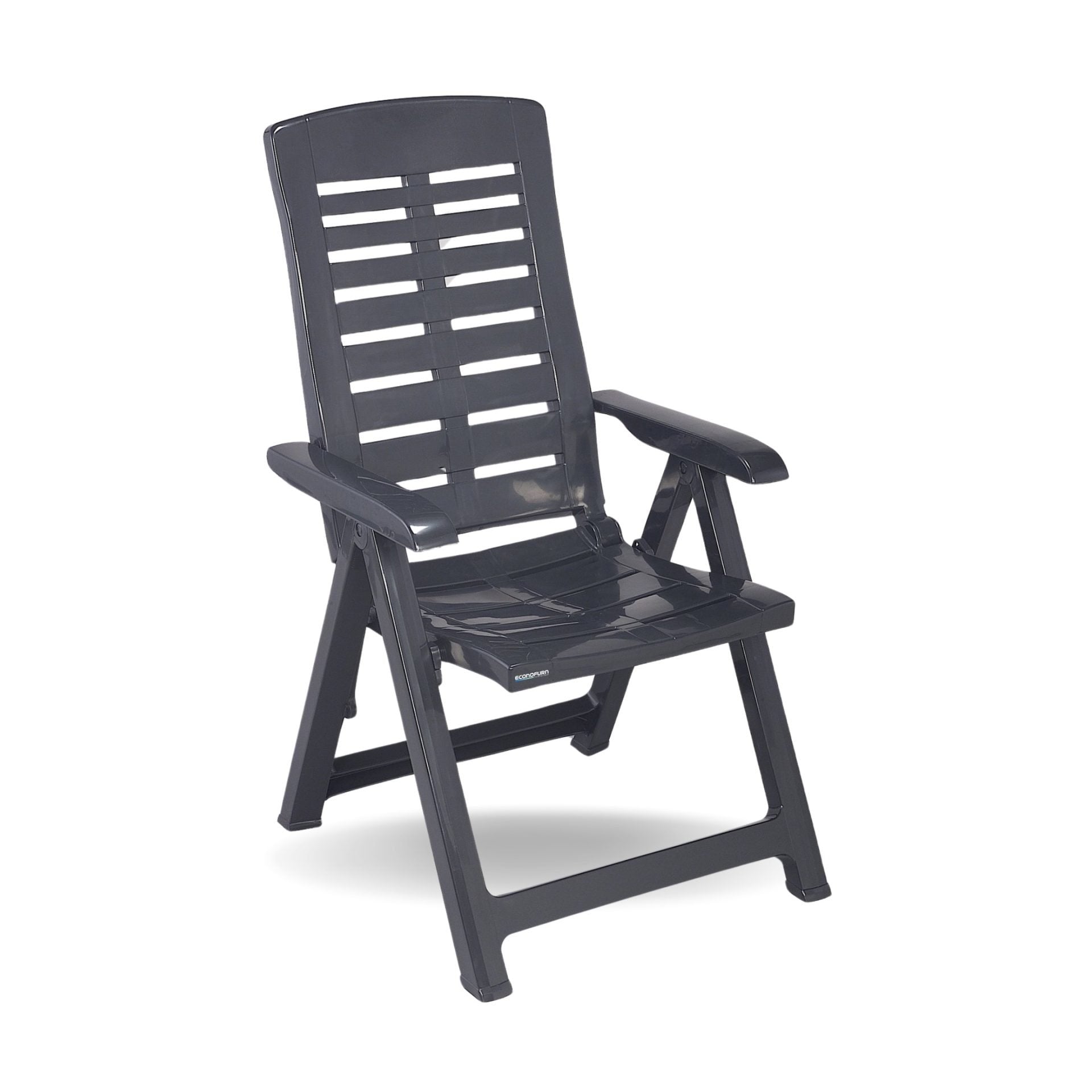 Image of a ECONOFURN Yuma Foldable & Adjustable Patio Chair Anthracite 1