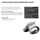 Image of a Z GRILLS Bear Paw Shredder Claws Pair 2