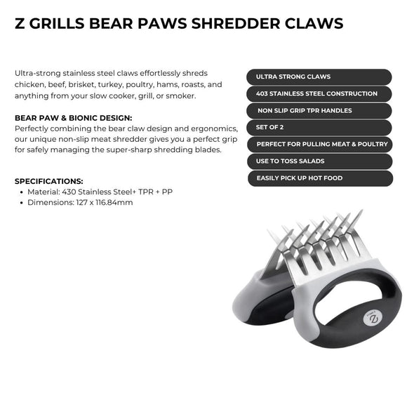 Image of a Z GRILLS Bear Paw Shredder Claws Pair 2