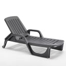 Image of a ECONOFURN Bica Zanzibar Sun/Pool Lounger - Graphite 1