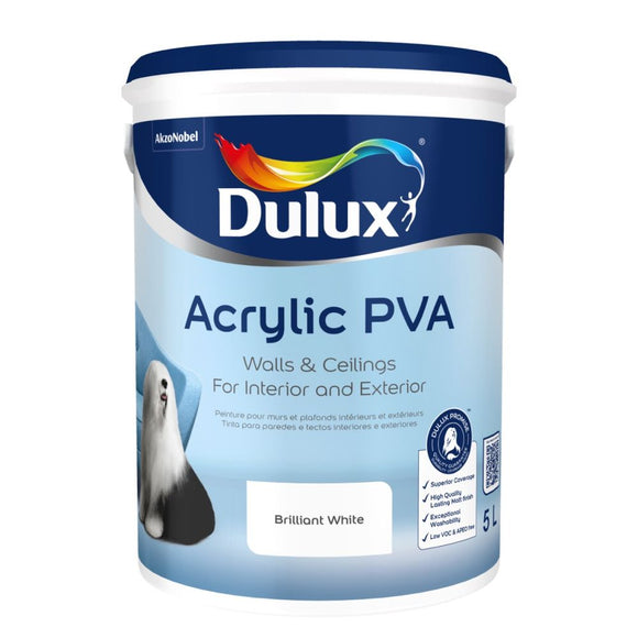 Dulux Acrylic PVA 5lt White
