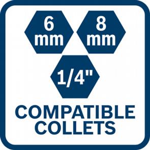 Bosch Cordless Palm Router GKF 18V-8 Solo excl Battery & Charger