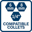 Bosch Cordless Palm Router GKF 18V-8 Solo excl Battery & Charger-14