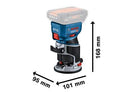 Bosch Cordless Palm Router GKF 18V-8 Solo excl Battery & Charger-4