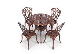 Anray 4 Seater Lisa with 78cm Patio Table Set ROUND - Copper