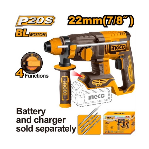 Ingco 20V C/Less Rotary Drill 22mm