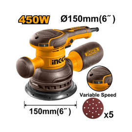 Ingco Sander Rotary 450W 150Mm