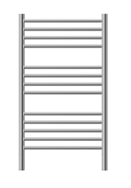 Jeeves Heated Towel Rail Classic C 620 Straight 915 x 620 x 118