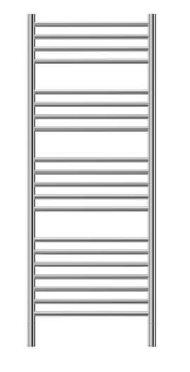 Jeeves Heated Towel Rail Classic D 400 Curved 1340 x 400 x 160