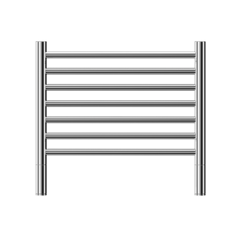 Buy mirror-polished Jeeves Heated Towel Rail Classic H 620 Straight 460 x 620 x 118