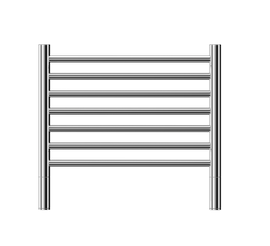 Buy mirror-polished Jeeves Heated Towel Rail Classic H 520 Straight 460 x 520 x 118