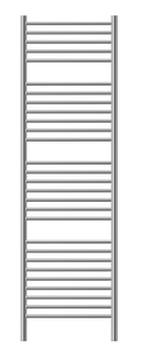 Jeeves Heated Towel Rail Classic N28 400 Straight 1740 x 400 x 118-1