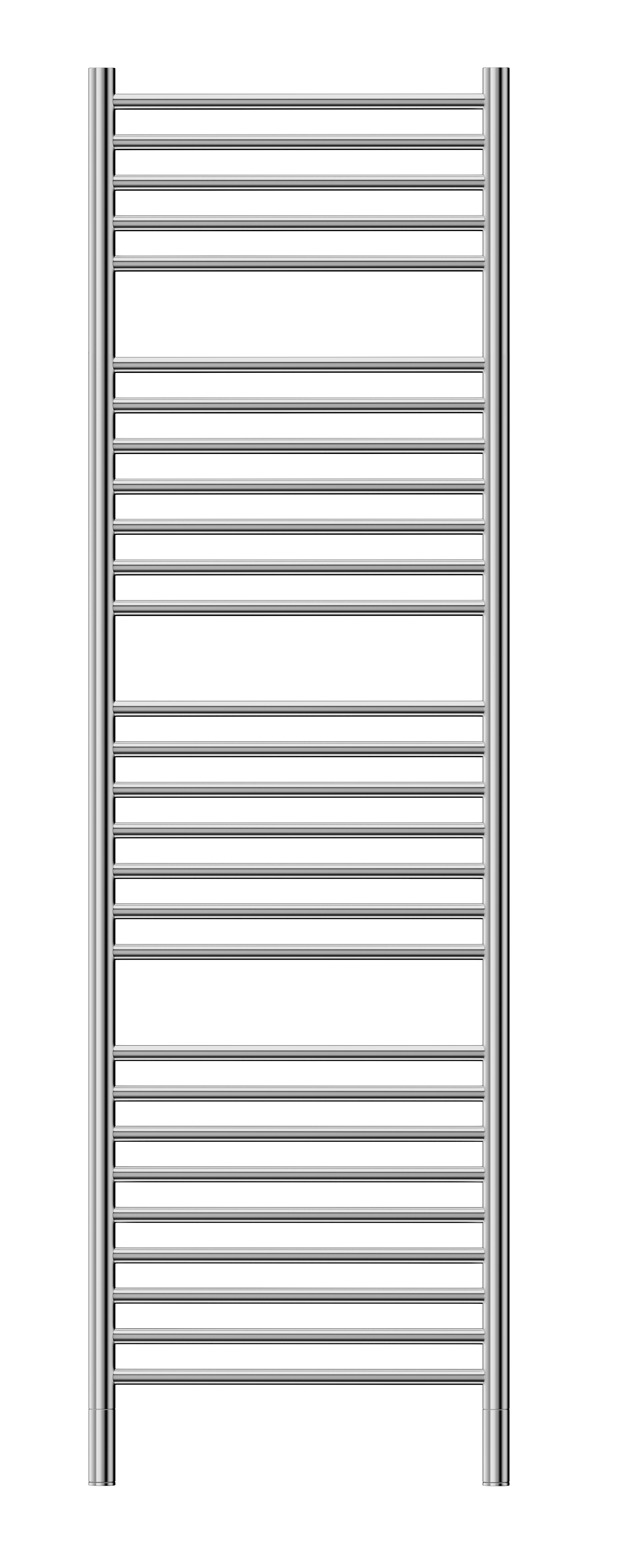 Jeeves Heated Towel Rail Classic N28 400 Straight 1740 x 400 x 118