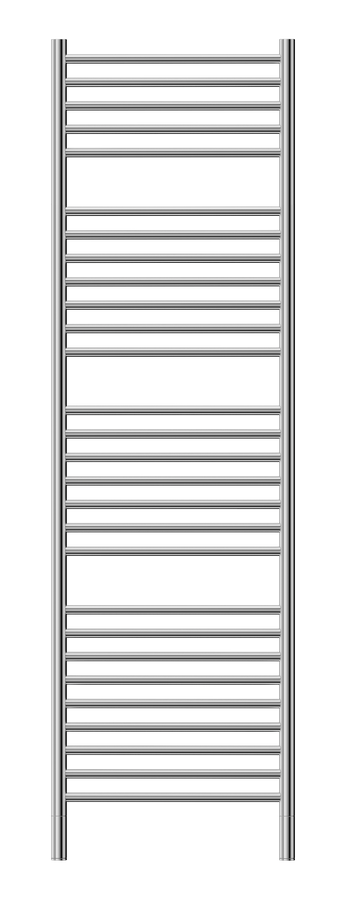 Jeeves Heated Towel Rail Classic N28 400 Straight 1740 x 400 x 118