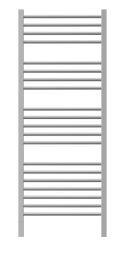 Jeeves Heated Towel Rail Quadro D 400 Straight 1340 x 400 x 118-1