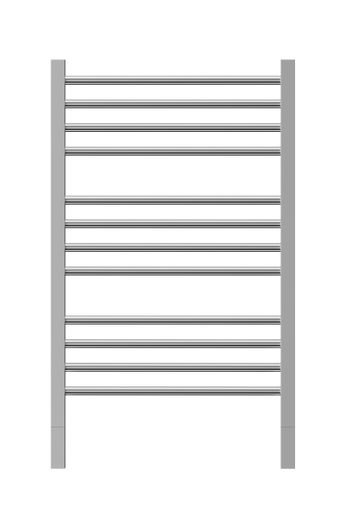 Jeeves Heated Towel Rail Quadro P 620 Straight 870 x 620 x 118