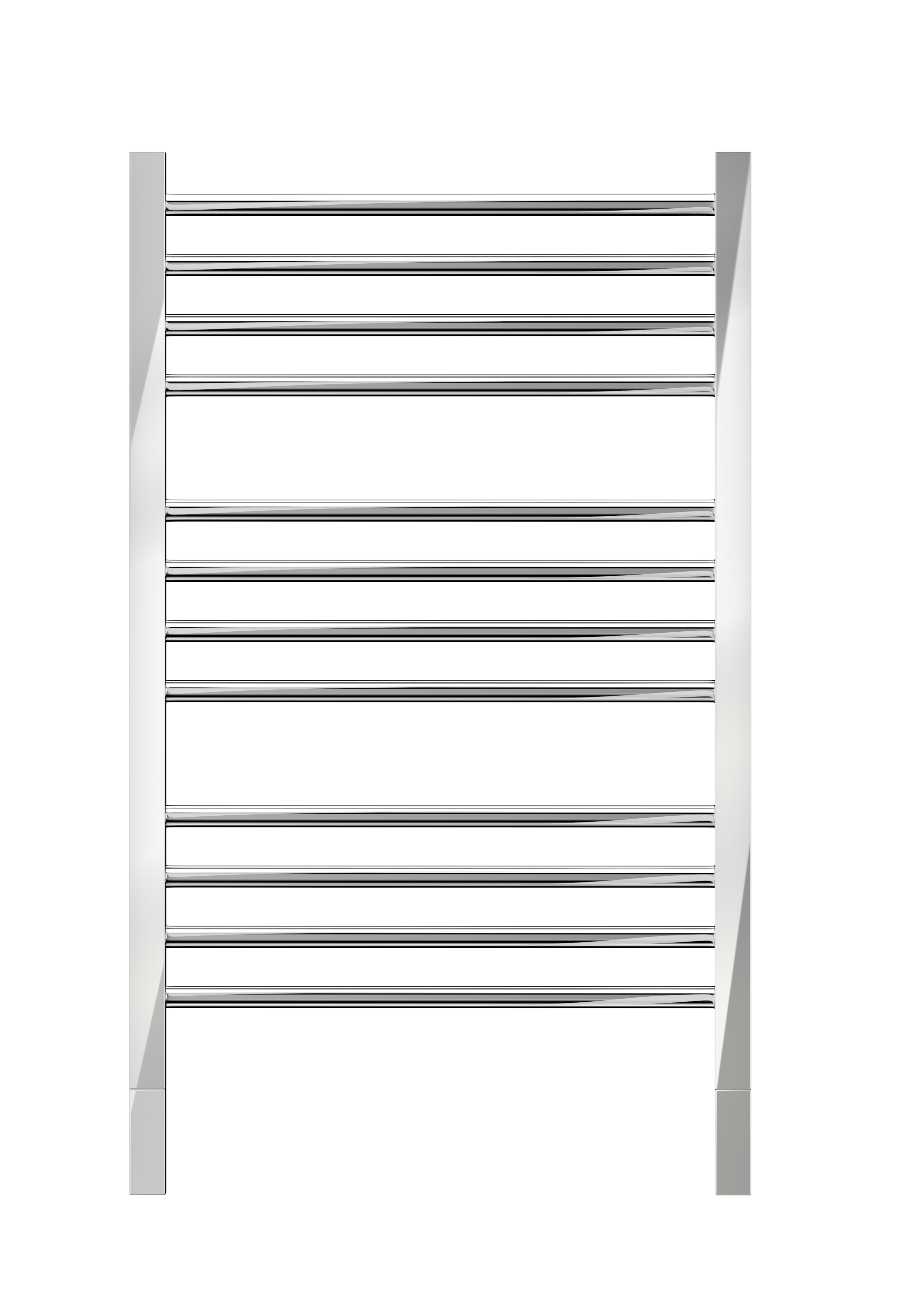 Buy mirror-polished Jeeves Heated Towel Rail Quadro P 620 Straight 870 x 620 x 118