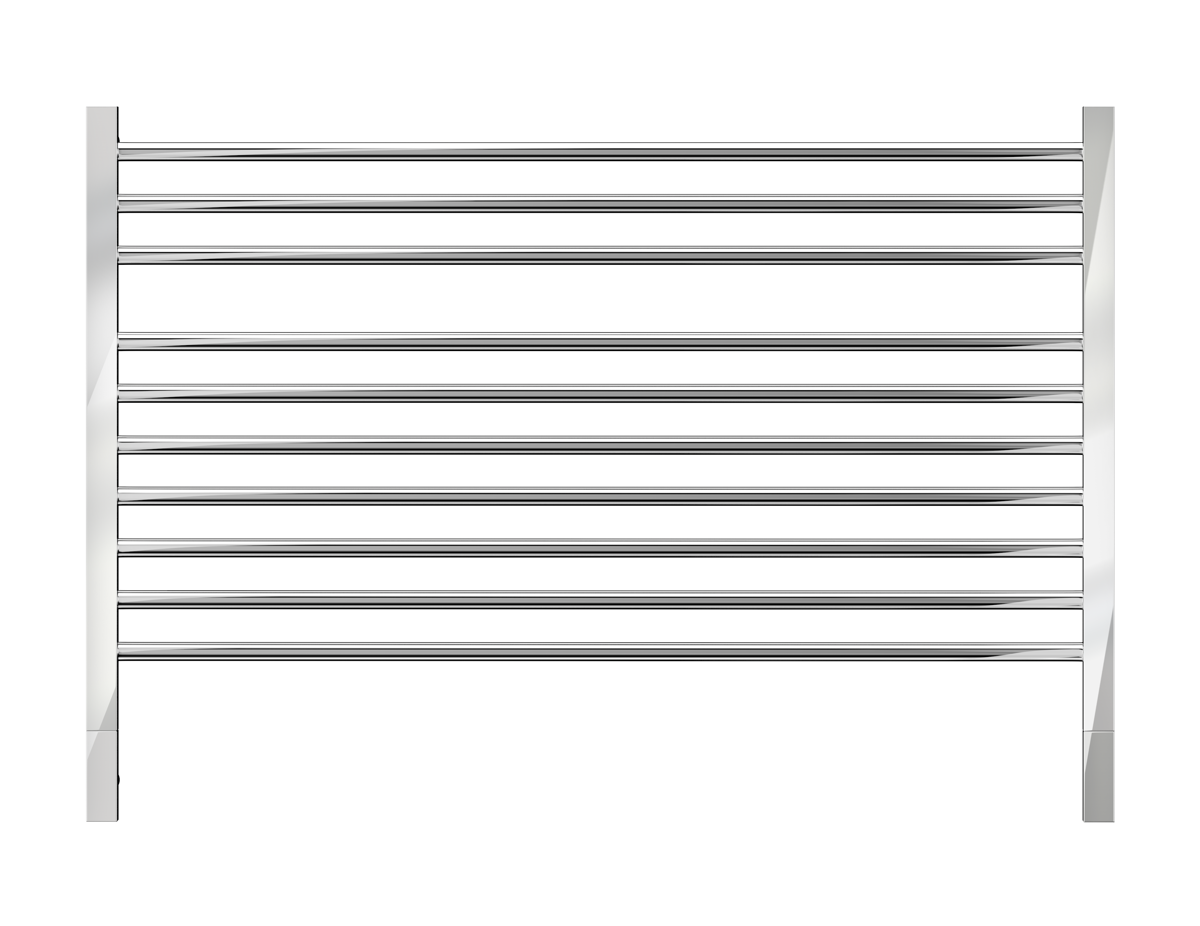 Buy mirror-polished Jeeves Heated Towel Rail Quadro Q 1000 Straight 690 x 1000 x 118