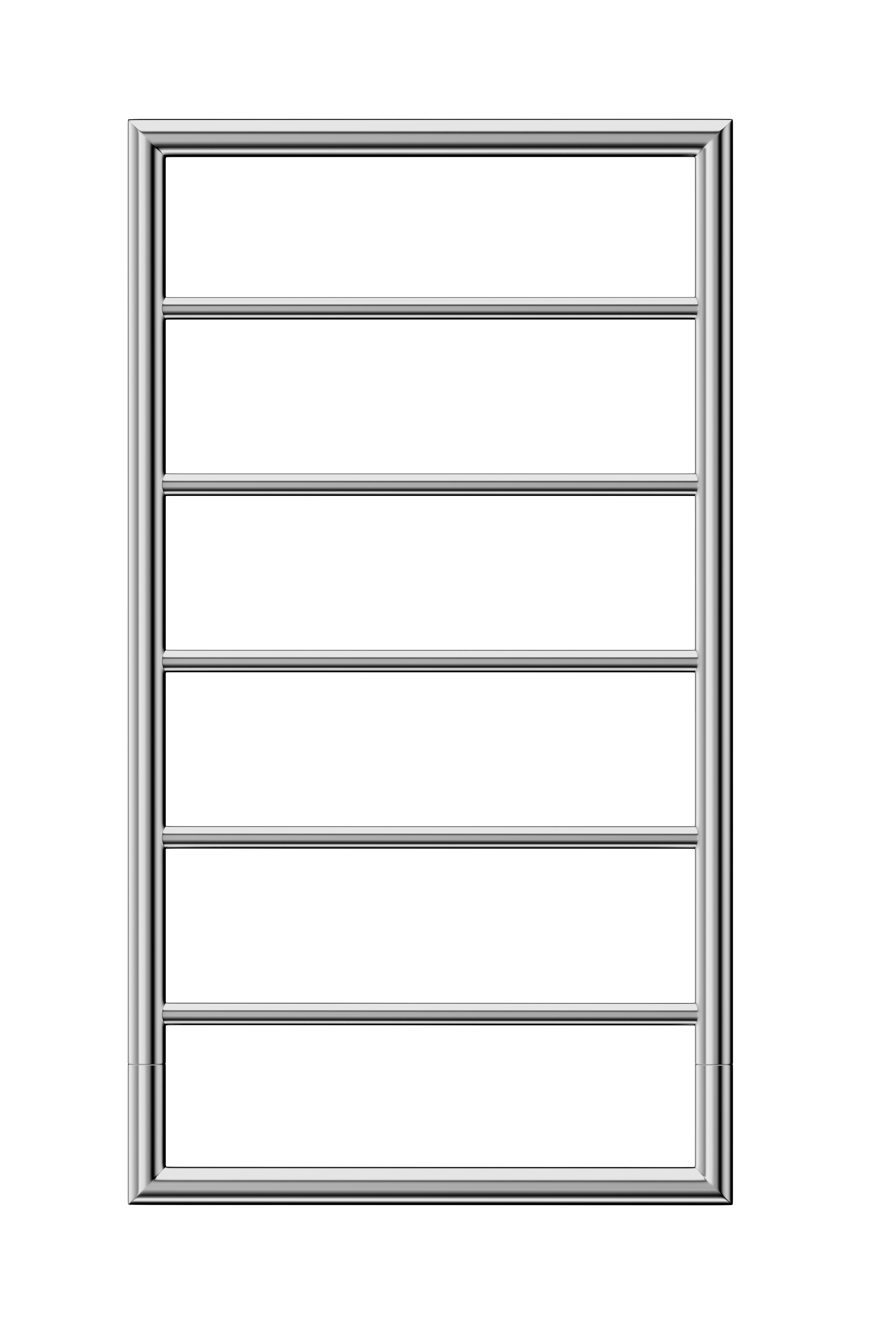 Jeeves Heated Towel Rail Spartan Boxx 520 Straight 935 x 520 x 118