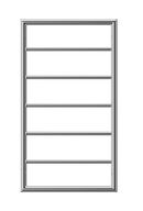 Jeeves Heated Towel Rail Spartan Boxx 520 Straight 935 x 520 x 118-3
