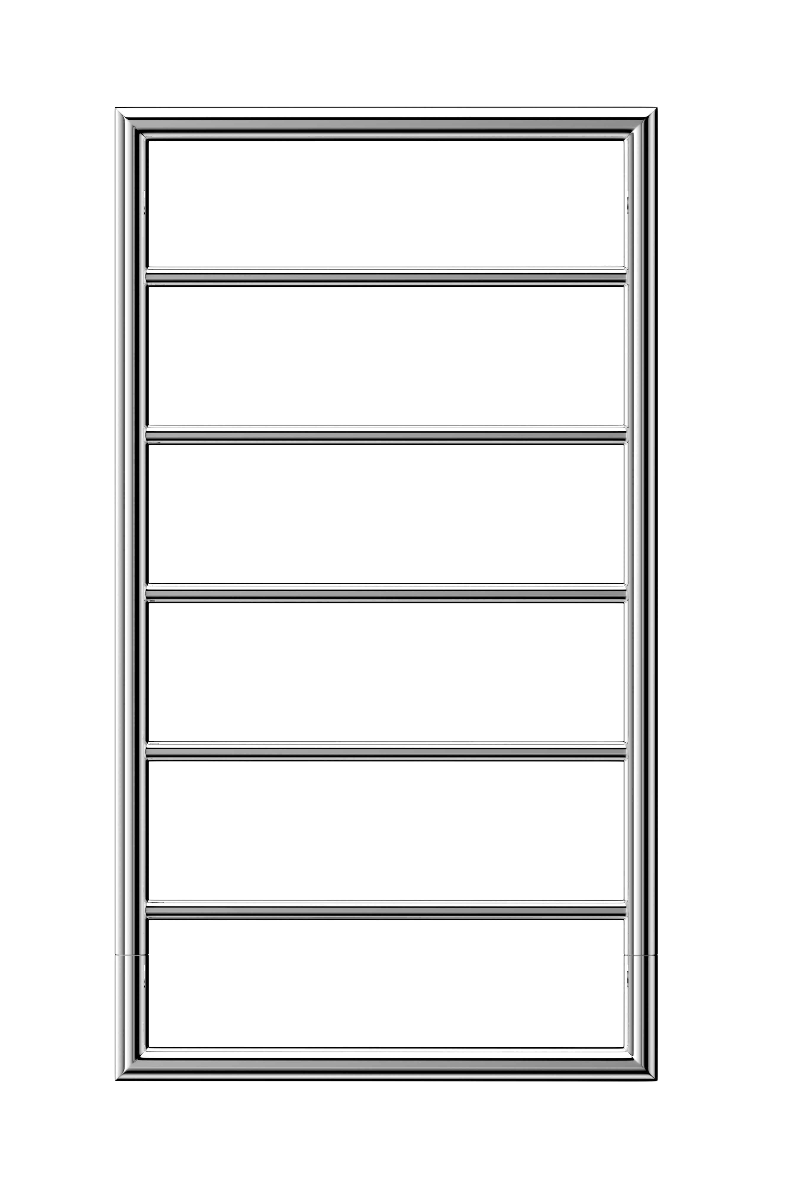 Buy mirror-polished Jeeves Heated Towel Rail Spartan Boxx 520 Straight 935 x 520 x 118