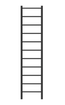 Jeeves Heated Towel Rail Spartan Eleven 400 Straight 1670 x 400 x 118-3