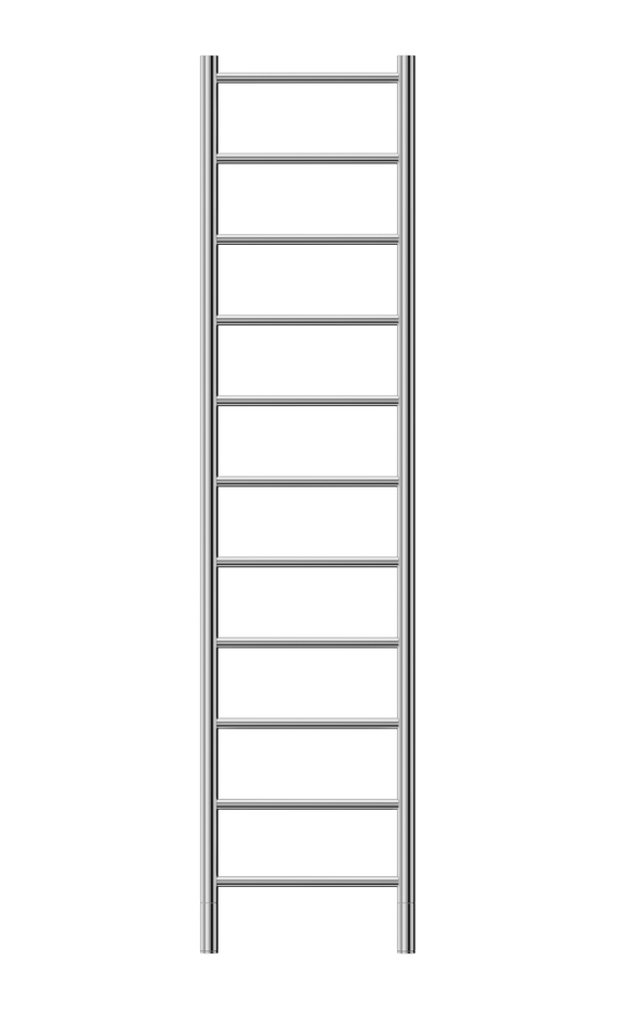 Jeeves Heated Towel Rail Spartan Eleven 400 Straight 1670 x 400 x 118
