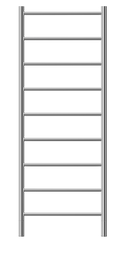 Jeeves Heated Towel Rail Spartan Nine 520 Straight 1365 x 520 x 118-3