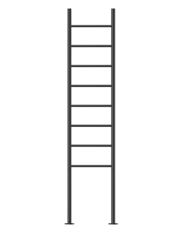 Jeeves Heated Towel Rail Tangent Alto 400 Straight 1800 x 400 x 118 - 0