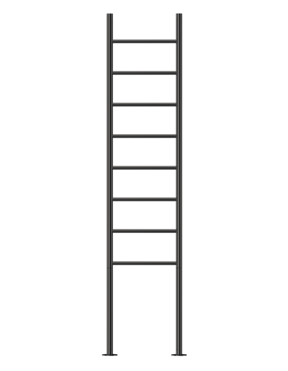 Jeeves Heated Towel Rail Tangent Alto 400 Straight 1800 x 400 x 118