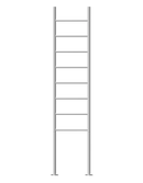 Jeeves Heated Towel Rail Tangent Alto 400 Straight 1800 x 400 x 118-1