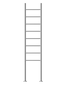 Buy mirror-polished Jeeves Heated Towel Rail Tangent Alto 400 Straight 1800 x 400 x 118