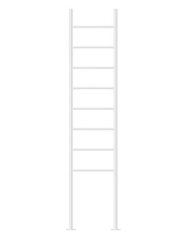 Buy white Jeeves Heated Towel Rail Tangent Alto 400 Straight 1800 x 400 x 118