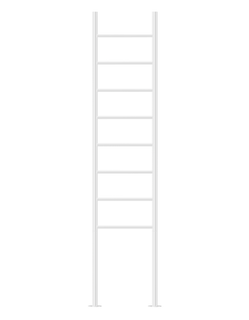 Buy white Jeeves Heated Towel Rail Tangent Alto 400 Straight 1800 x 400 x 118
