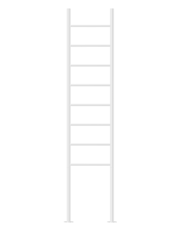 Jeeves Heated Towel Rail Tangent Alto 400 Straight 1800 x 400 x 118