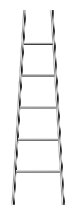 Jeeves Heated Towel Rail Tangent L 520 Straight 1890 x 520 x 182