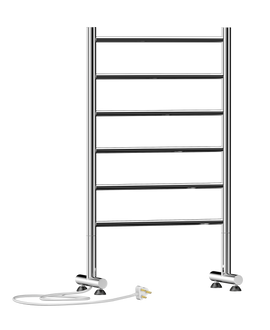 Buy matt-black Jeeves Heated Towel Rail Tangent Six 520 Straight Dual 865 x 520 x 300