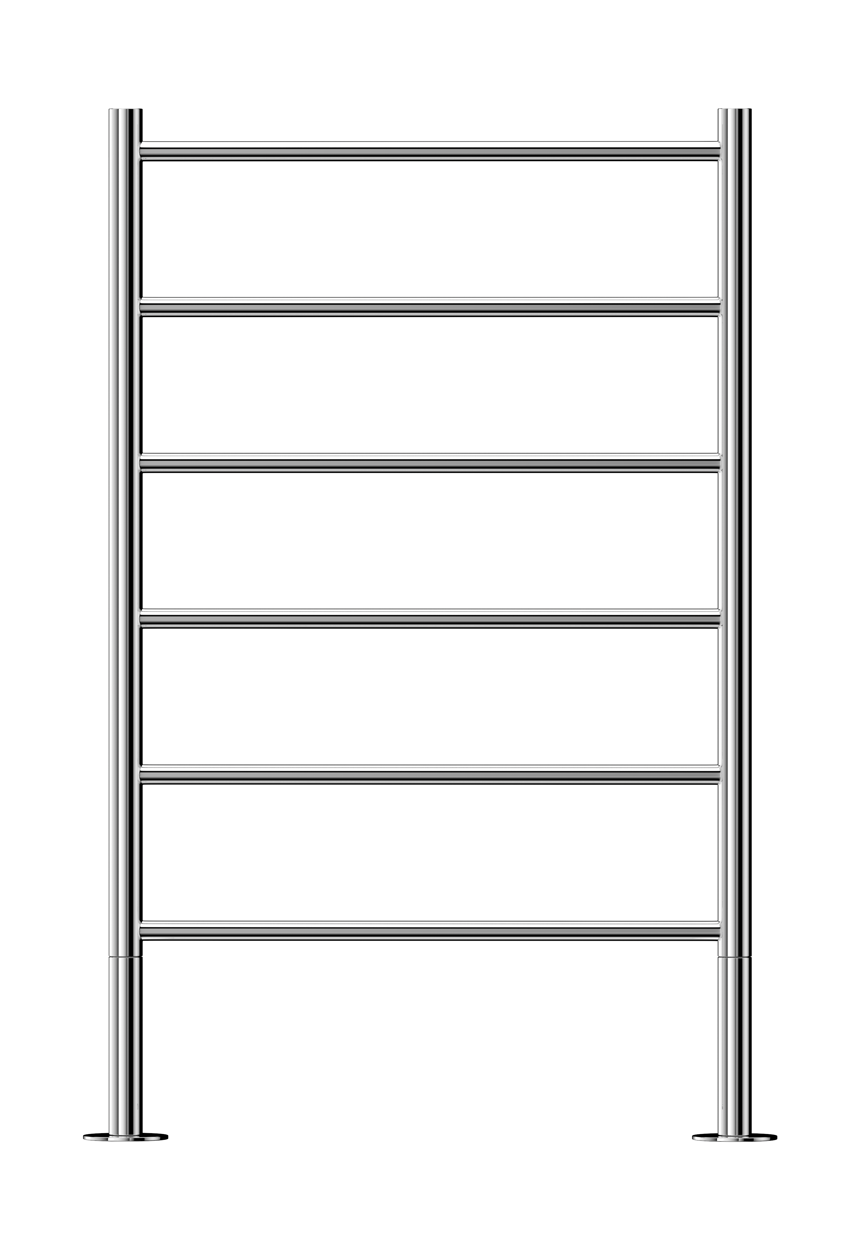 Buy mirror-polished Jeeves Heated Towel Rail Tangent x 520 Straight Dual 1000 x 520 x 80