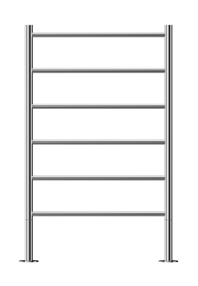Jeeves Heated Towel Rail Tangent x 620 Straight Dual 1000 x 620 x 80