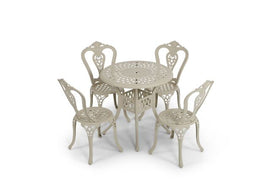 Anray 4 Seater Victoria with 78cm Patio Table Set ROUND - Sand Beige