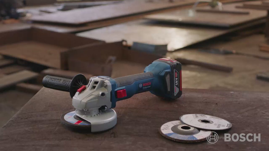 Bosch Cordless Small Angle Grinder GWS 18V-8 Solo excl Battery & Charger - 0