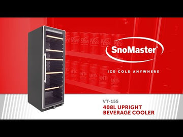SnoMaster Upright Beverage Cooler 408L SMBC-407 - 0