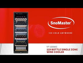 SnoMaster Wine Cooler 119 Bottle Single Zone VT-155WC - 0