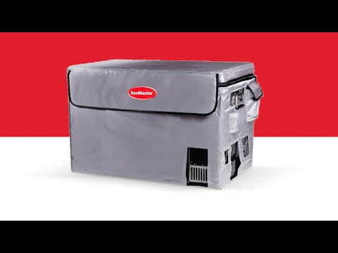 SnoMaster Portable Fridge/Freezer 66L Low Profile Dual Compartment AC/DC S/Steel-10