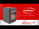 SnoMaster Wine Cooler 46 Bottle Pro Series Dual Zone VT-46PRO-2